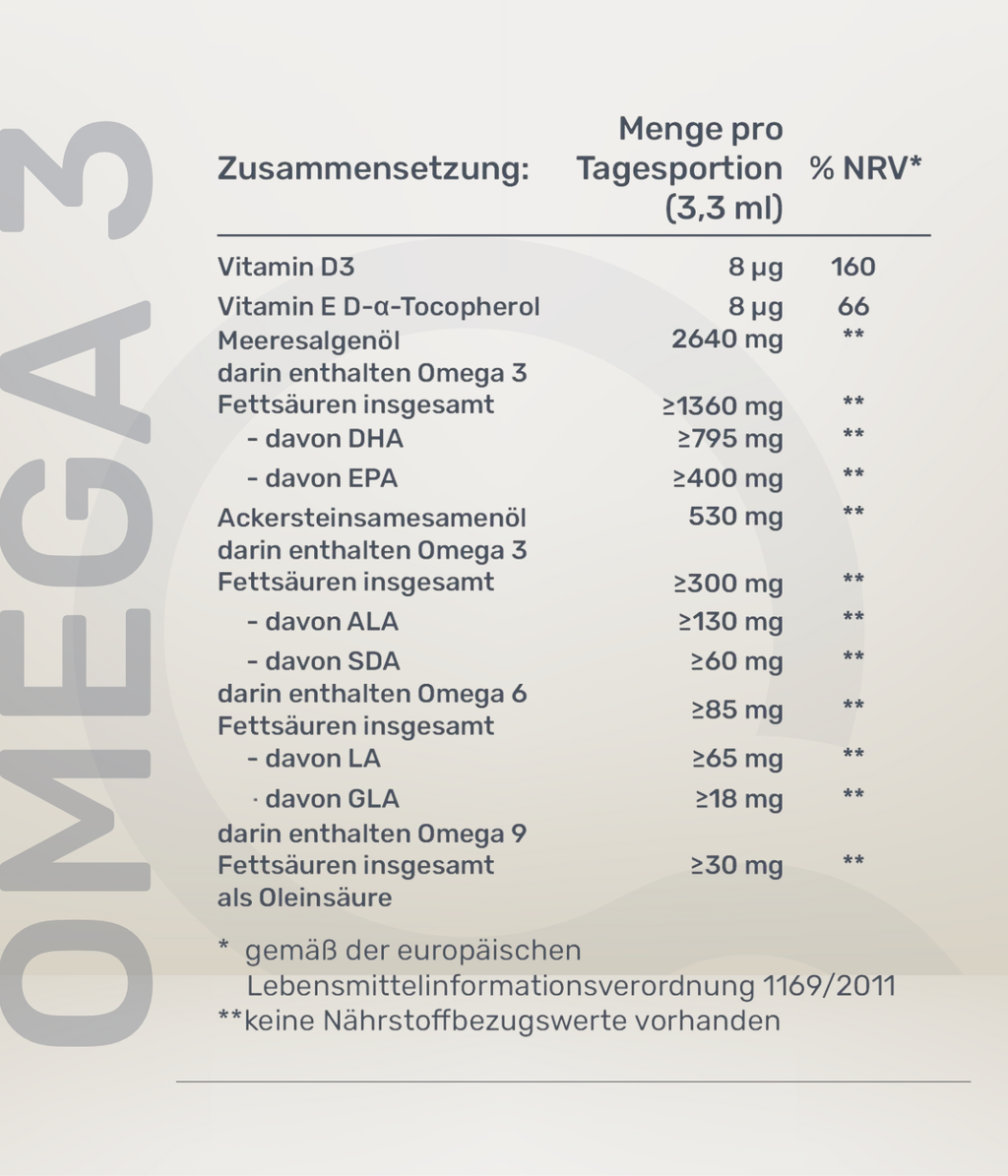 Alga Omega 3 TG mit AHIFLOWER®-Samenöl